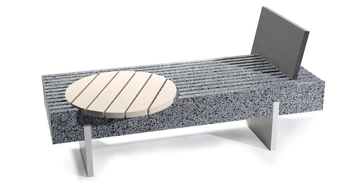 caesarstone design skid bench 2