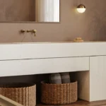 Caesarstone ICON 5141 Frosty Carrina bathroom