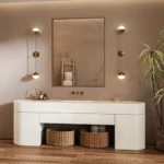 Caesarstone ICON 5141 Frosty Carrina Bathroom